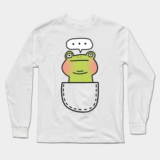 Poker face frog Long Sleeve T-Shirt